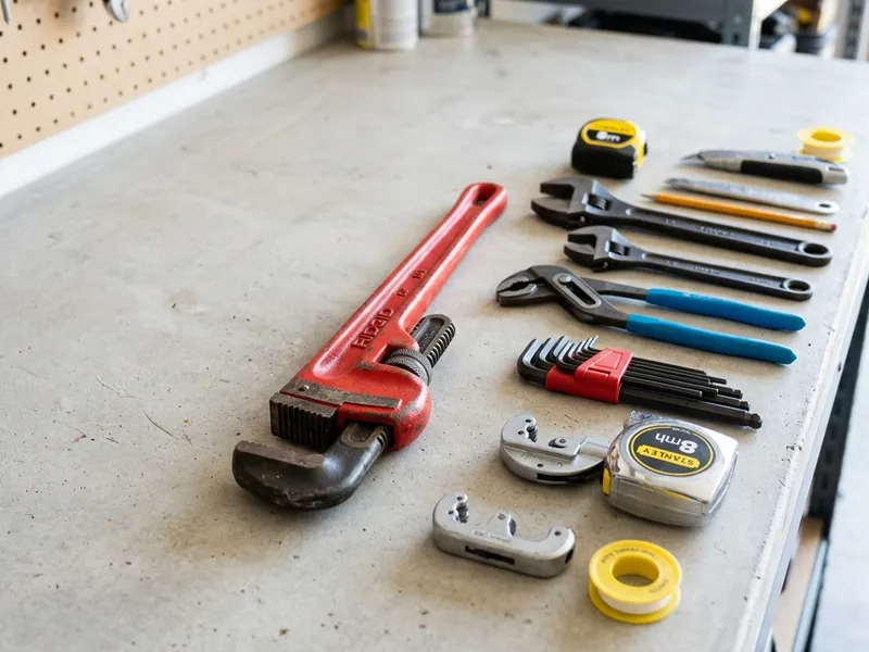 Professional plumbers in Rockport, AR equipped with top-tier tools for residential and commercial plumbing services.